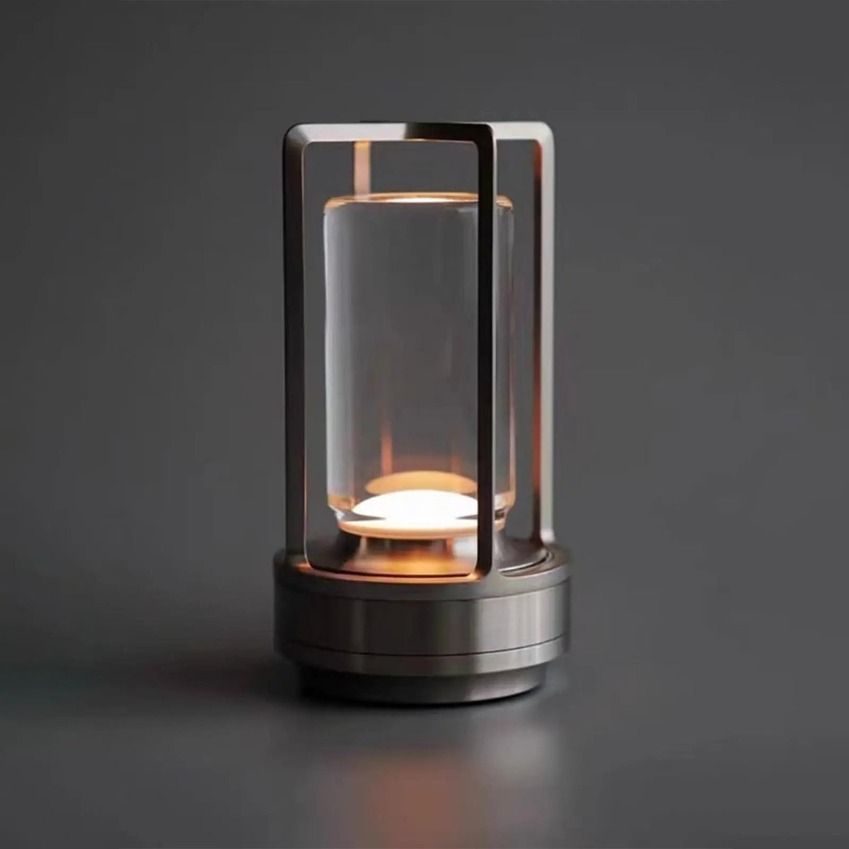 Type-C Wireless Table Lamp - Retro Metal Touch-Dimming Rechargeable Night Light for Bedroom, Restaurant, Outdoor Ambience & Home Decor