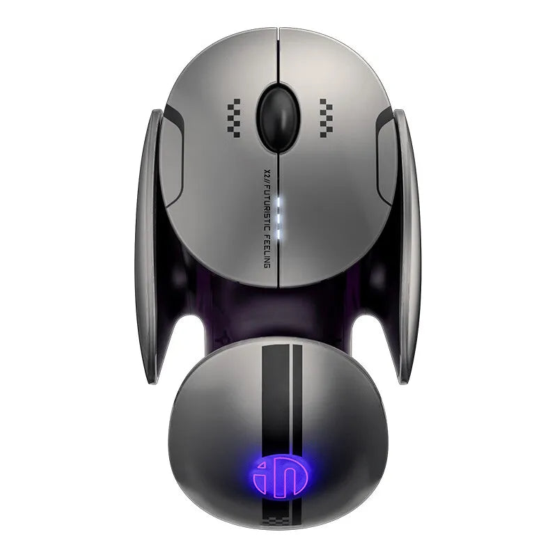 Inphic X2 Silent Bluetooth Mouse – Rechargeable Wireless Mouse for Gaming, Office, Laptop, and Ultra Quiet Clicking
