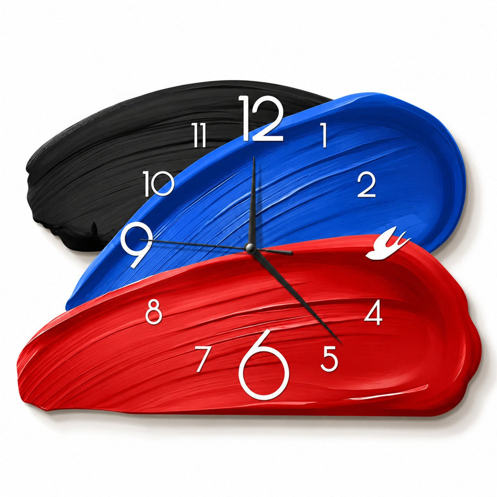 Time in Color Abstract Clock