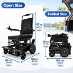 Stair Climber Foldable Electric Wheelchair