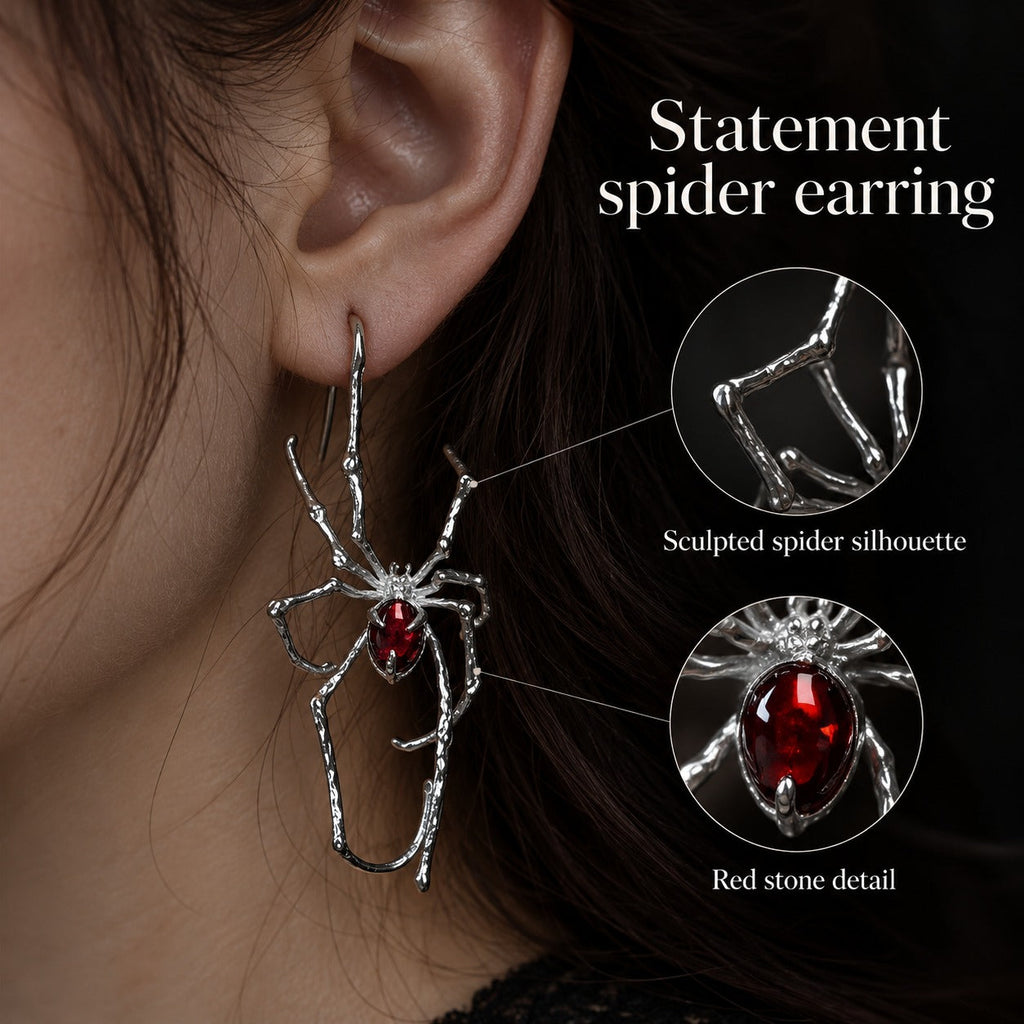Midnight Spider Earrings