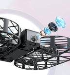 Foldable Remote Control Drone for Kids – Beginner-Friendly Aircraft with Aerial Photography, Safe Flying Toy, and Black Technology Design