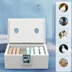 Automatic Egg Incubator - 10-25 Egg Turning Machine with Temperature Control for Duck, Poultry or Farming Lab Hatchery Use