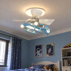 Sky Captain Helicopter Ceiling Fan Light