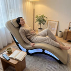 Modern Heated Massage LED Lighting Lounge Chair