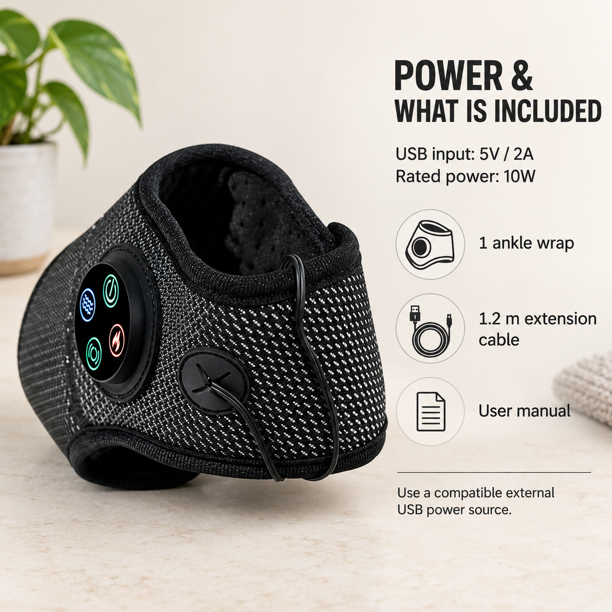 Heated Foot & Ankle Massage Wrap