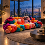 Rainbow Bubble Lounge Modular Curved Sofa