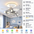 Sky Captain Helicopter Ceiling Fan Light