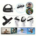 Ultimate Action Camera Accessory Kit – 6pcs Waterproof Mount Set with Adjustable Phone Clip for GoPro, DJI Osmo, Sports Cameras, Vlogging and Adventure Filming