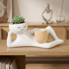 Garden Hose Ceramic Plant Pot