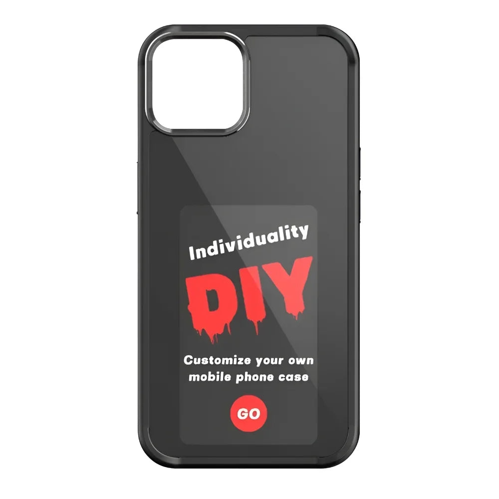 DIY E-Ink Screen Phone Case – Smart Shockproof Cover with Battery-Free Selfie Projection for iPhone 14/15/13 Pro Max