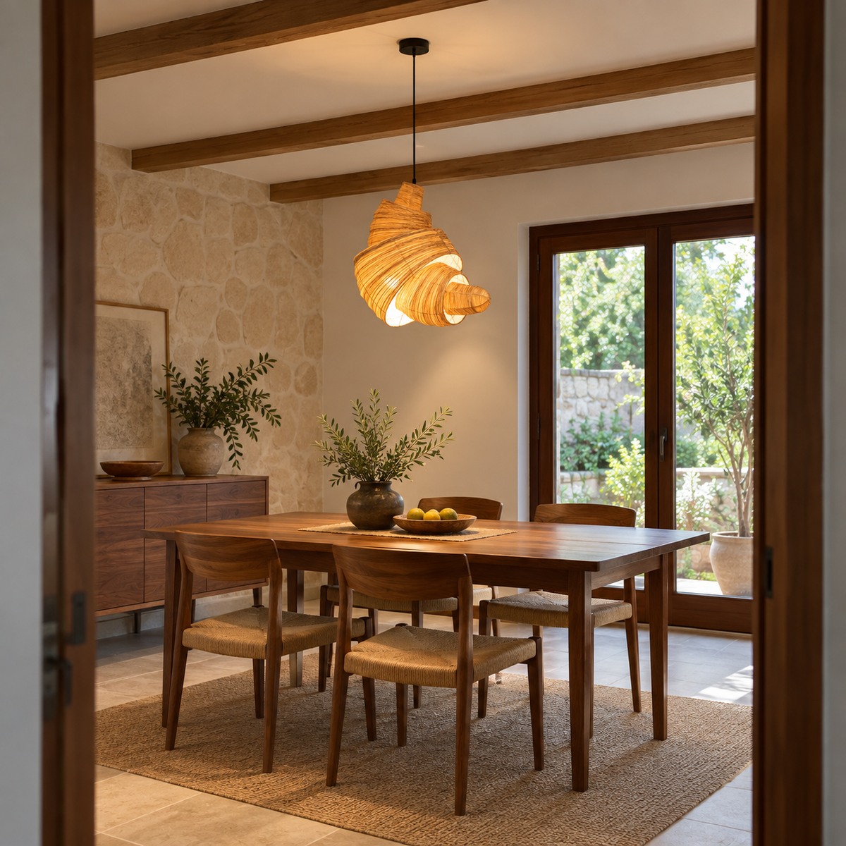 Parisian Morning Croissant Hanging Pendant Lamp