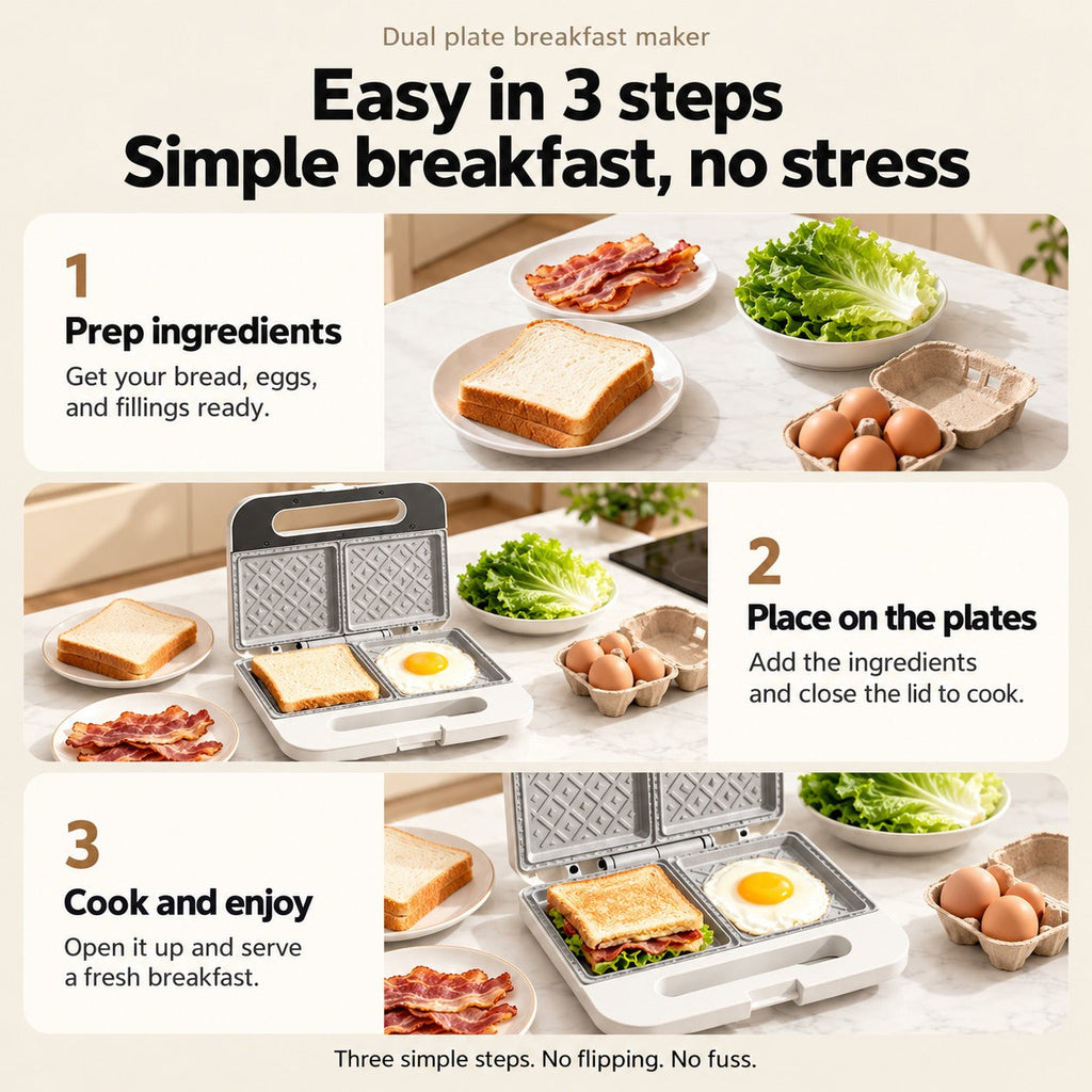 Breakfast in a Snap Sandwich Press