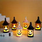 Halloween Pumpkin Light, Witch Hat Lantern LED Tabletop Decor