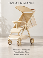 Canopy Cruise Lightweight Reclining Baby Stroller