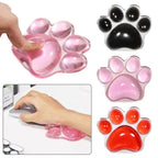 Cat Paw-Shaped Transparent Mouse Pad – Non-Slip Wrist Guard for Desk, Laptop, and Hand Support