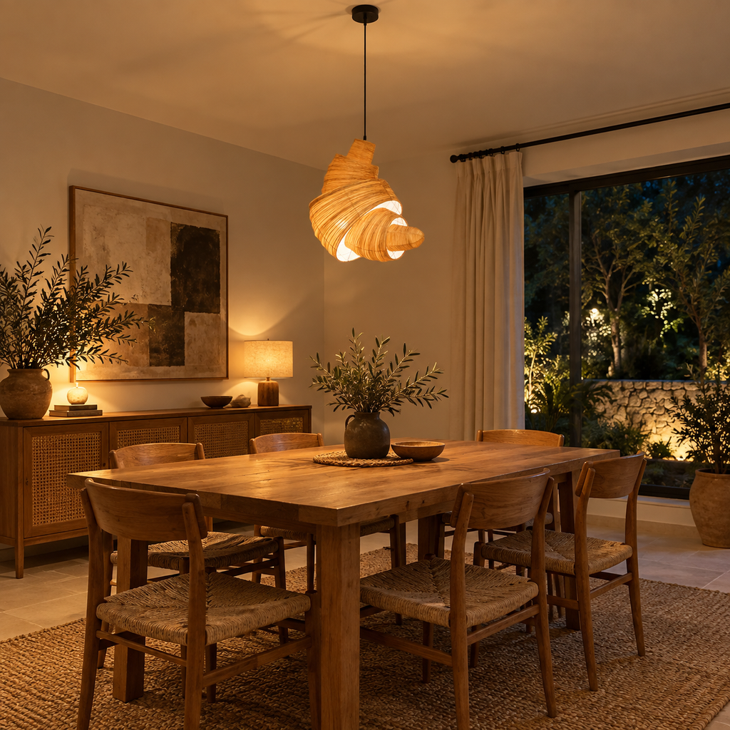 Parisian Morning Croissant Hanging Pendant Lamp