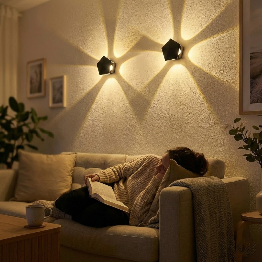 Black Prism Ambient Minimal Wall Lamp