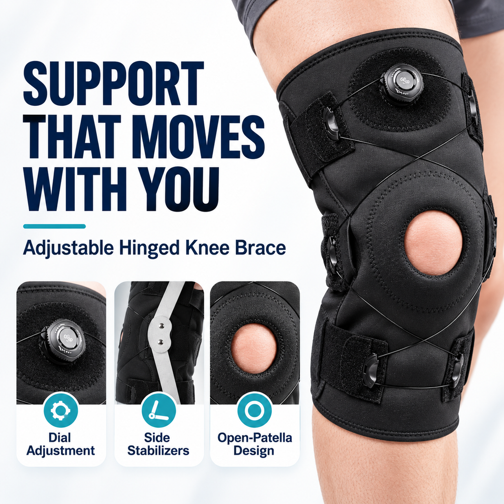 Flex Guard Hinged Adjustable Knee Support Pad
