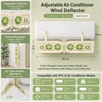 Butterfly Adjustable Air Conditioner Wind Deflector Shield