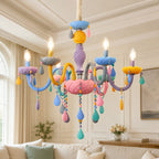 Pastel Dream Crystal Drop Chandelier