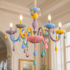 Pastel Dream Crystal Drop Chandelier