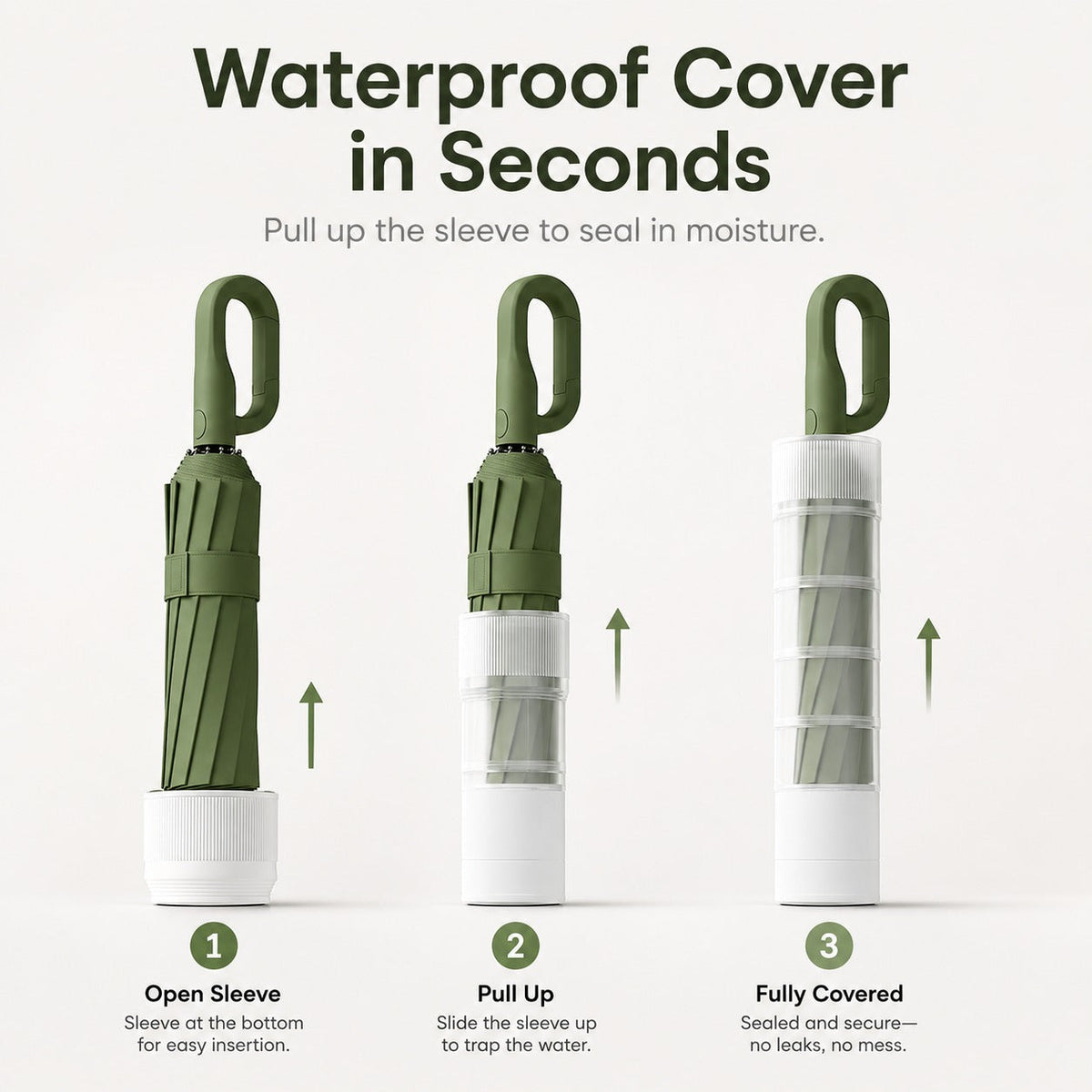 Tuck & Go Rapid Folding Windproof Umbrella