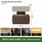 Backlit Edge Modern Floating Wall Nightstand