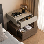 Backlit Edge Modern Floating Wall Nightstand
