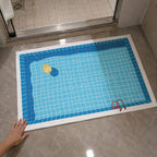 Poolside Summer Feeling Quick-Dry Floor Mat