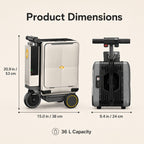 Terminal Ride-On Electric Smart Suitcase Luggage