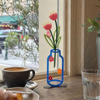 Flower Sketch Desktop Vase Decor