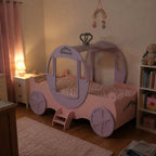 Dream Coach Pink Carriage Kids Princess Bed