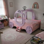 Dream Coach Pink Carriage Kids Princess Bed