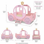 Dream Coach Pink Carriage Kids Princess Bed
