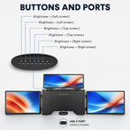 Command Center Triple Portable Laptop Monitor Screen Extender