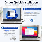 Command Center Triple Portable Laptop Monitor Screen Extender