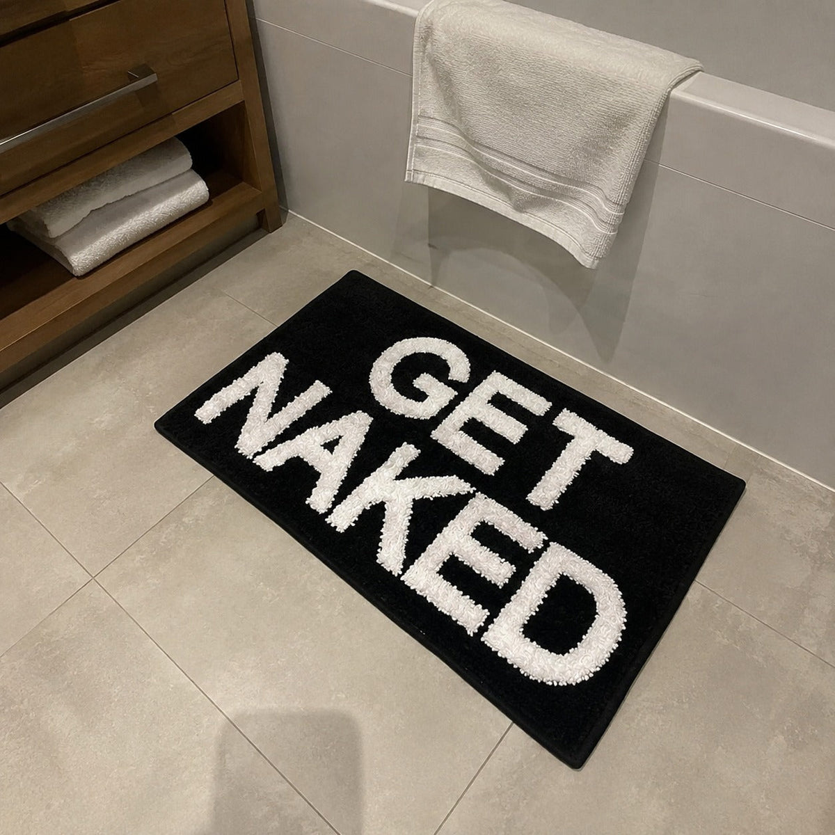 Get Naked Bathroom Mat