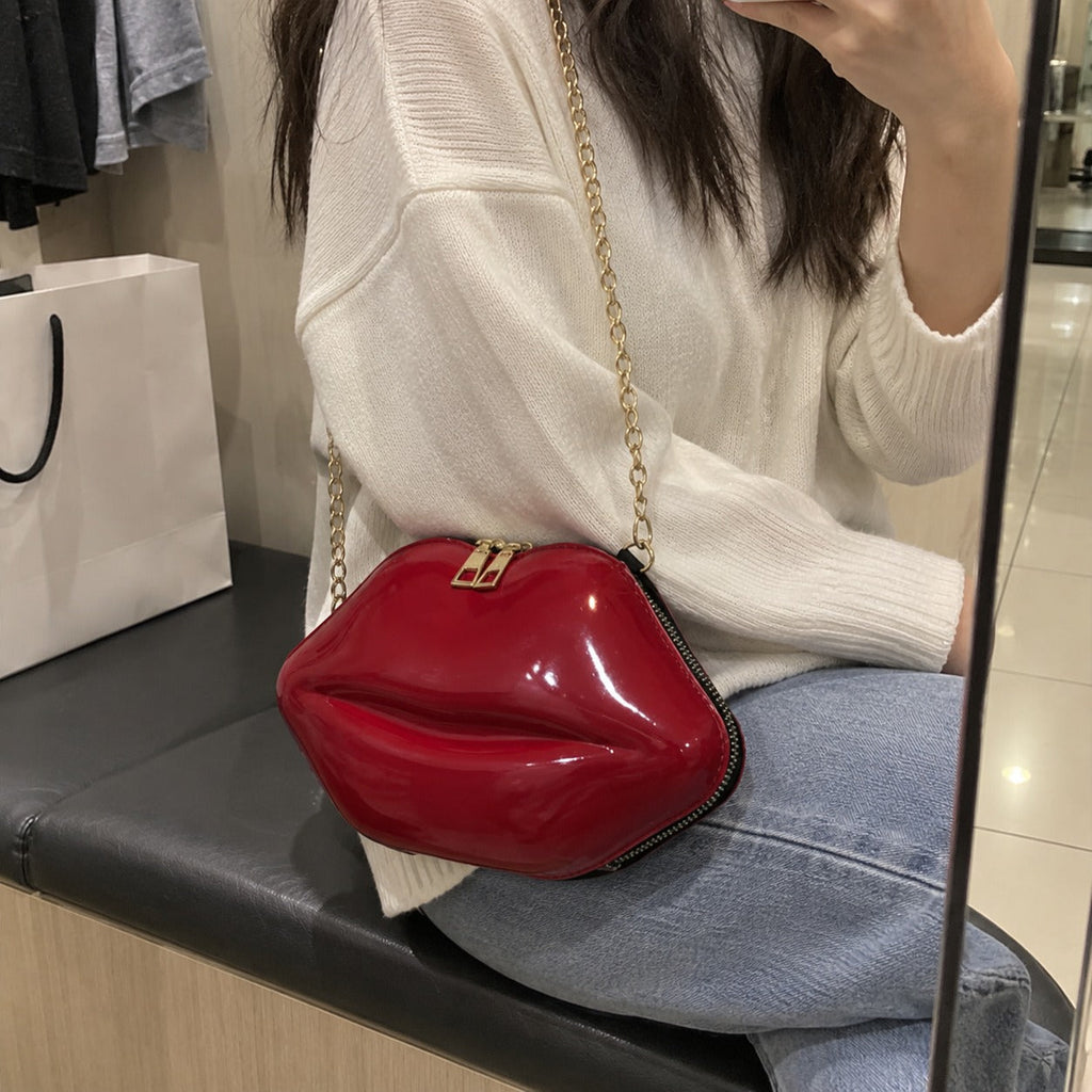 Kiss Me Lips Crossbody Bag