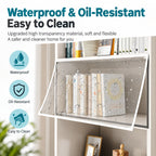 Dust Shield Clear Magnetic Shelf Cover