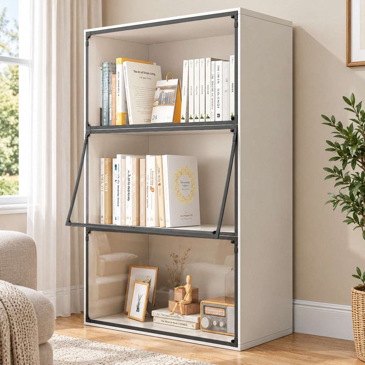 Dust Shield Clear Magnetic Shelf Cover