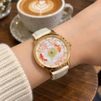 Lotus Pond Koi Dial Wristwatch