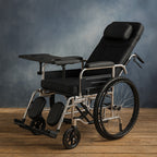 Easy Move Foldable Elderly Travel Wheelchair