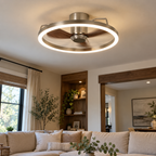 Ring Glow Retractable Blade Fan