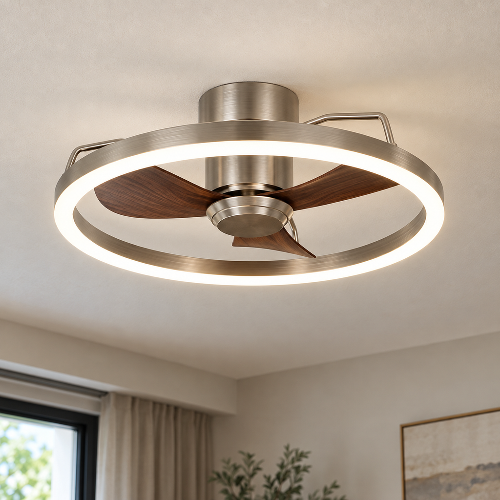 Ring Glow Retractable Blade Fan