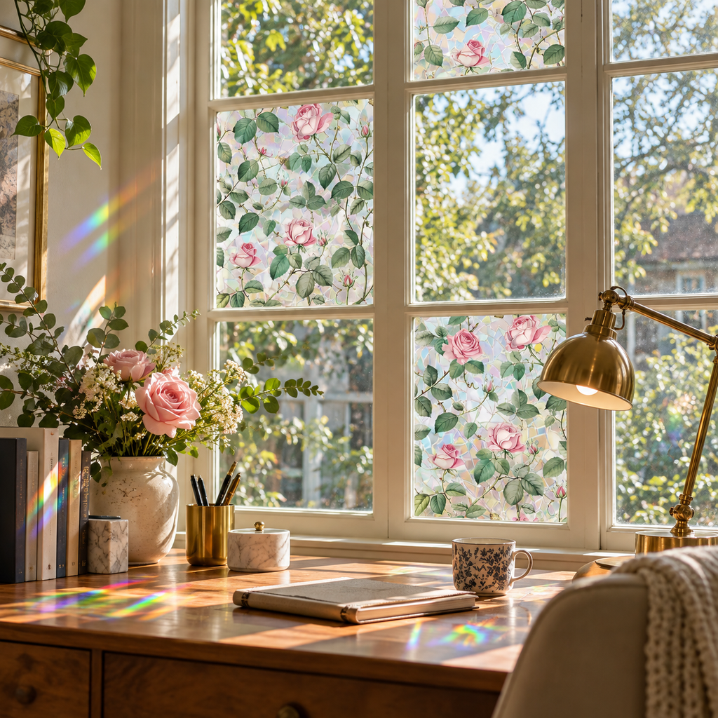 Rose Prism Privacy Window Film