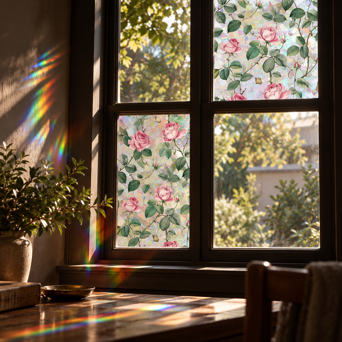 Rose Prism Privacy Window Film