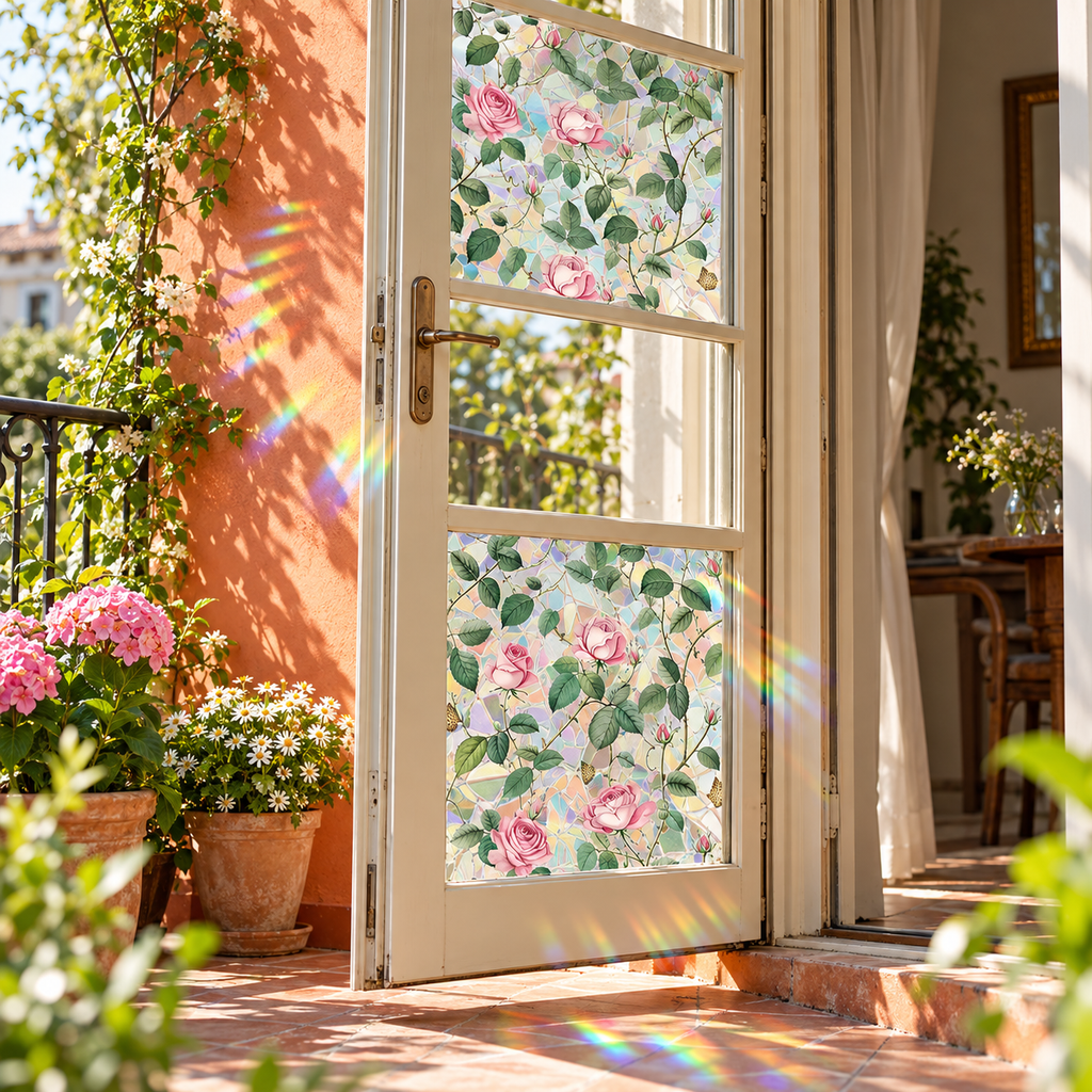 Rose Prism Privacy Window Film
