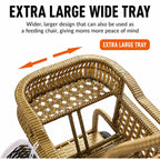 Bellaria Lightweight Vintage Rattan Summer Baby Stroller