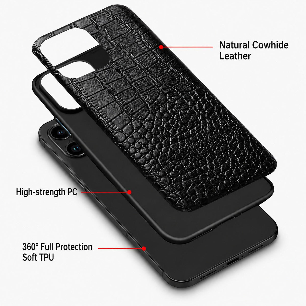 Luxury Lizard Skin Pattern Phone Case for iphone X and Other Models